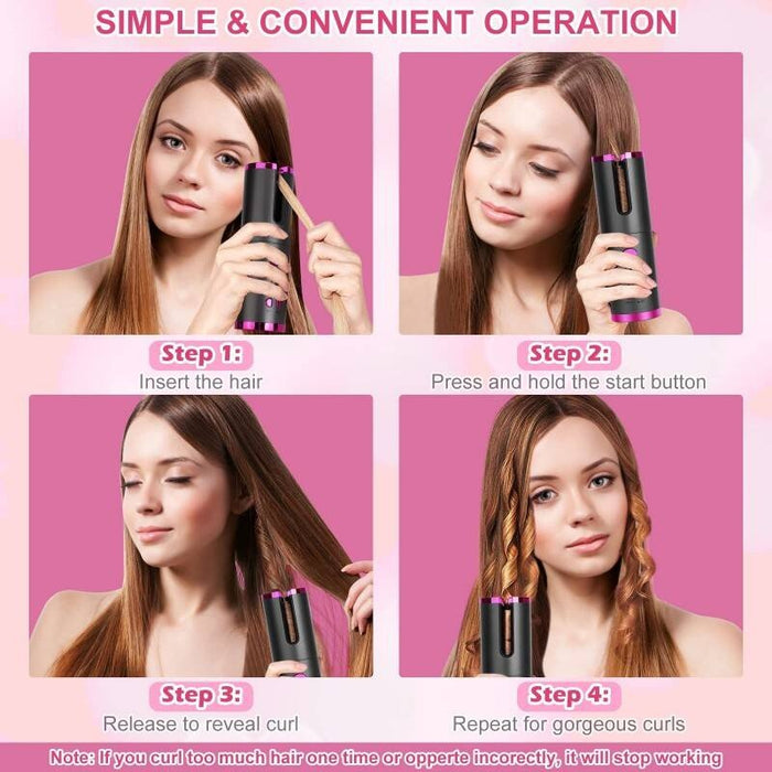 Wireless Automatic Hair Curler And Cordless Hair Curler For Effortless Styling