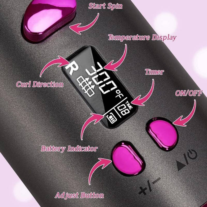 Wireless Automatic Hair Curler And Cordless Hair Curler For Effortless Styling