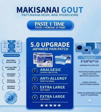 Bye Bye Knee Pain Patches - High Absorption & Herbs Discreet Patch Relief for Joint Pain &...