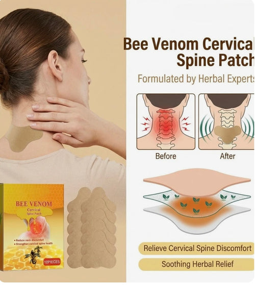 Bee Venom Cervical Spine Relief Patches for Neck & Back