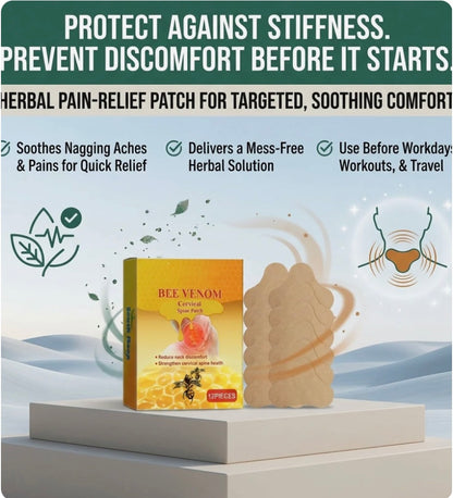 Bee Venom Cervical Spine Relief Patches for Neck & Back
