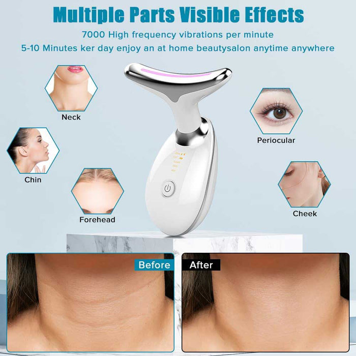 Neck Face Massager Face Sculpting Tool 3 Colour Modes