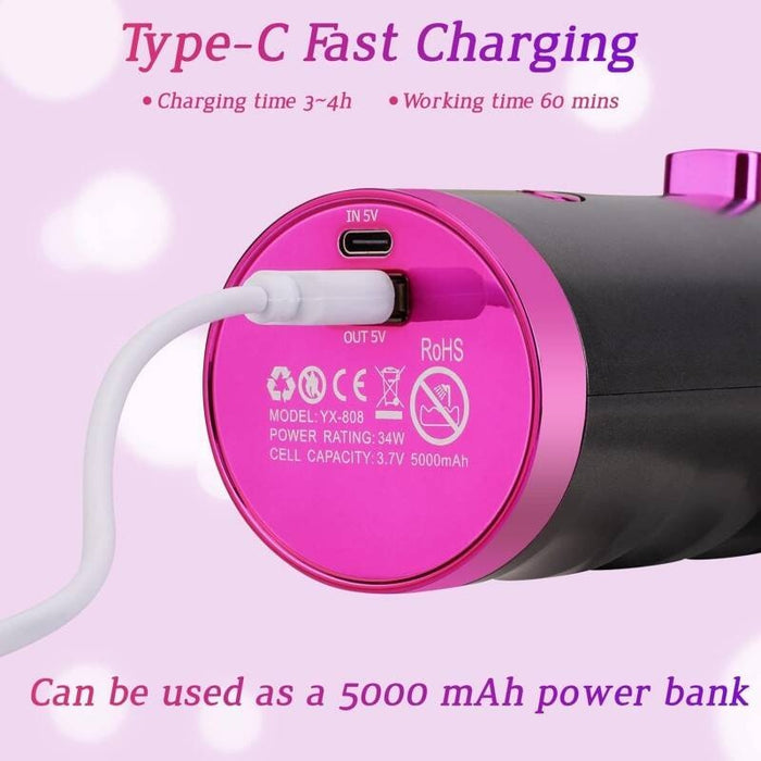 Wireless Automatic Hair Curler And Cordless Hair Curler For Effortless Styling